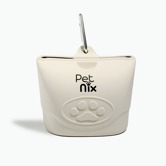 silicone dog treat pouch with quick access opening