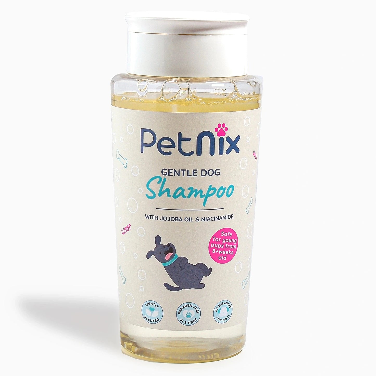 Soothing plant-based shampoo for dogs with sensitive coats.