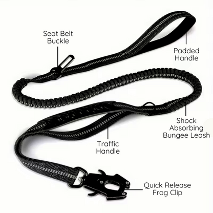 Premium stretchable dog lead designed for safety, control, and comfort.